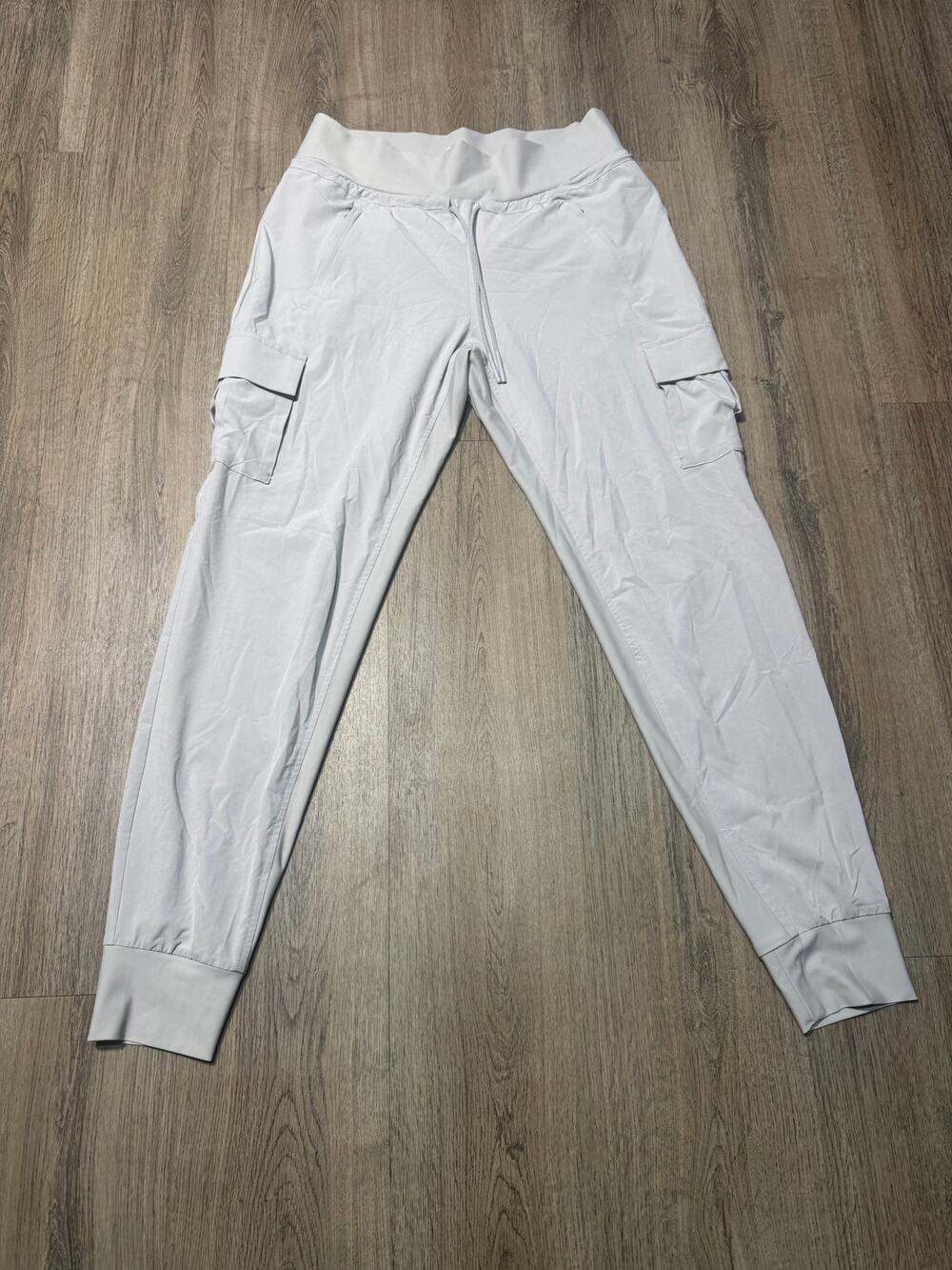 Athleta Women's White/Gray Cargo Jogger Pants